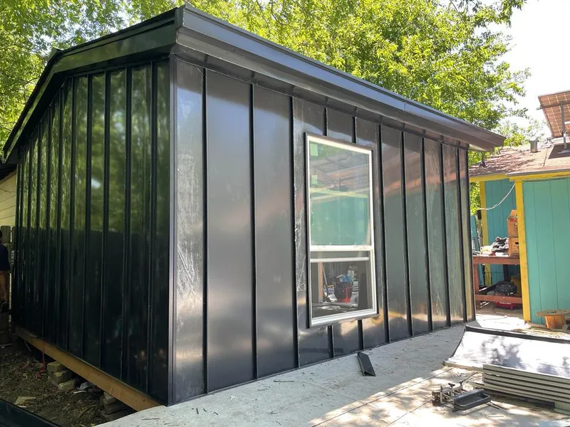 Black standing seam metal wall panels for Metal Roof Installation in Dania Beach